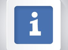 litera i na niebieskim tle